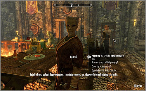 Find Anuriel in the main hall of Mistveil Keep (the above screen) - Compelling Tribute - Imperial Legion Quests - The Elder Scrolls V: Skyrim - Game Guide and Walkthrough