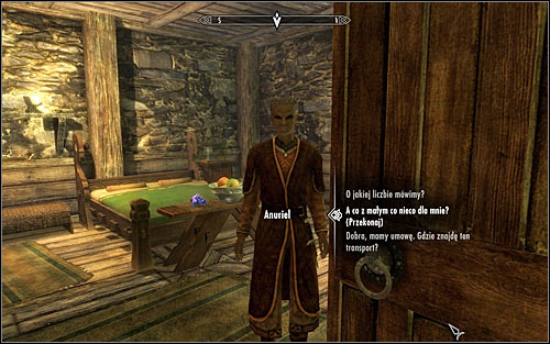After you reveal to her that you are a member of the Imperial Legion, Anuriel offers that she keeps the contents of the Incriminating Letter to herself in exchange for information on a shipment of silver and weapons - Compelling Tribute - Imperial Legion Quests - The Elder Scrolls V: Skyrim - Game Guide and Walkthrough