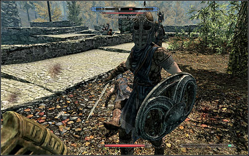 For the time being, ignore enemy soldiers occupying the surrounding walls and the upper courtyard in the north part of the fort (the above screen), because there are quite a lot of them there - The Battle for Fort Greenwall - Imperial Legion Quests - The Elder Scrolls V: Skyrim - Game Guide and Walkthrough