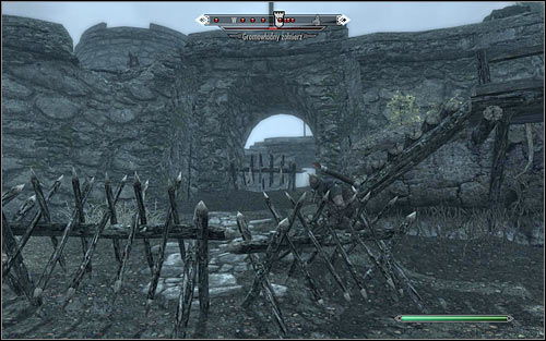 The second way inside is the northwest entrance (the above screen) - The Battle for Fort Greenwall - Imperial Legion Quests - The Elder Scrolls V: Skyrim - Game Guide and Walkthrough
