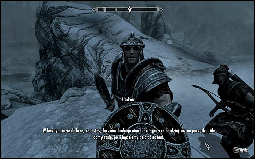 When you meet them, talk to the scout's commander, Hadvar (the above screen) - Rescue from Fort Kastav - Imperial Legion Quests - The Elder Scrolls V: Skyrim - Game Guide and Walkthrough