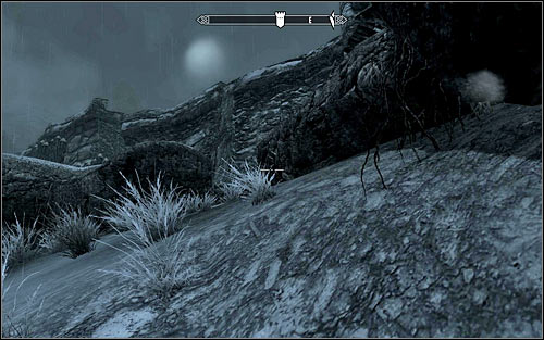 After several meters, I suggest crouching or at least slowing down so as not to be spotted nor heard - Rescue from Fort Kastav - Imperial Legion Quests - The Elder Scrolls V: Skyrim - Game Guide and Walkthrough