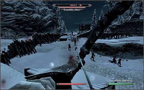 If your character prefers ranged combat, I suggest getting to the left wall as soon as you leave the prison, and taking a good observation spot from which to eliminate the Stormcloak soldiers (the above screen) - Rescue from Fort Kastav - Imperial Legion Quests - The Elder Scrolls V: Skyrim - Game Guide and Walkthrough