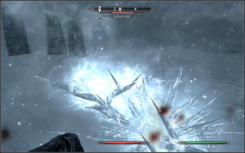 If your character prefers close combat, consider poisoning your weapon with the recently received Ice Wraith Bane, so you can hit the monster with much greater damage (the above screen); this way it will only take a few successful blows to kill it - Joining the Stormcloaks - Stormcloak Rebellion Quests - The Elder Scrolls V: Skyrim - Game Guide and Walkthrough