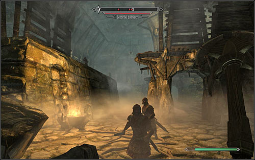 If you feel secure and so far hadn't had any problems with eliminating enemy soldiers, you can ignore Galmar's warning and go north right away - The Jagged Crown - p.1 - Stormcloack Rebellion Quests - The Elder Scrolls V: Skyrim - Game Guide and Walkthrough