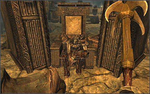 Follow Galmar's unit, saving the game after you reach a large chamber - The Jagged Crown - p.2 - Stormcloack Rebellion Quests - The Elder Scrolls V: Skyrim - Game Guide and Walkthrough