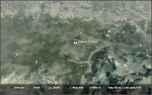 You can now leave the Palace of the Kings and open the world map - Message to Whiterun - Stormcloack Rebellion Quests - The Elder Scrolls V: Skyrim - Game Guide and Walkthrough