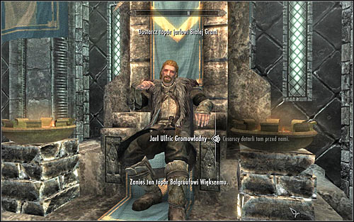 Continue the conversation with Ulfric, started in the previous Stormcloak quest - Message to Whiterun - Stormcloack Rebellion Quests - The Elder Scrolls V: Skyrim - Game Guide and Walkthrough