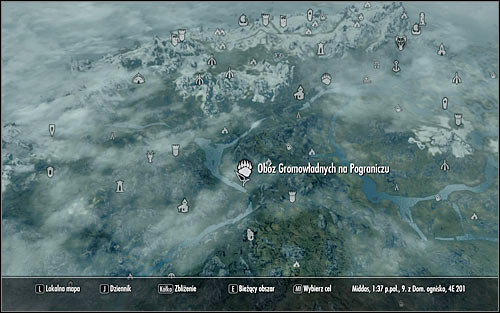 Leave the Palace of the Kings, open the world map and find the Reach Stormcloak Camp (the above screen) - Liberation of Skyrim - p.1 - Stormcloack Rebellion Quests - The Elder Scrolls V: Skyrim - Game Guide and Walkthrough