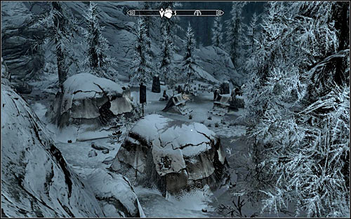 Be careful, because on your way to the camp you may be attacked by wild animals - Liberation of Skyrim - p.2 - Stormcloack Rebellion Quests - The Elder Scrolls V: Skyrim - Game Guide and Walkthrough