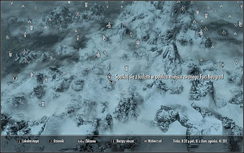 Open the world map and notice that the scouts Galmar mentioned in the previous quest are quite a long distance from Fort Neugrad (the above screen) - Rescue from Neugrad - p.1 - Stormcloack Rebellion Quests - The Elder Scrolls V: Skyrim - Game Guide and Walkthrough