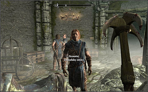 Free all four Stormcloak soldiers and wait until they run to one nearby chests to recollect their equipment (the above screen) - Rescue from Neugrad - p.2 - Stormcloack Rebellion Quests - The Elder Scrolls V: Skyrim - Game Guide and Walkthrough