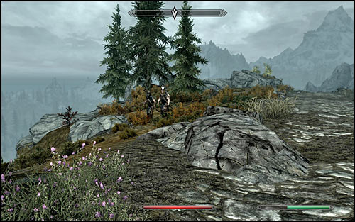 When you arrive at your destination, look around for the scouts (the above screen) and talk to Ralof, who is one of them - Compelling Tribute - p.2 - Stormcloack Rebellion Quests - The Elder Scrolls V: Skyrim - Game Guide and Walkthrough