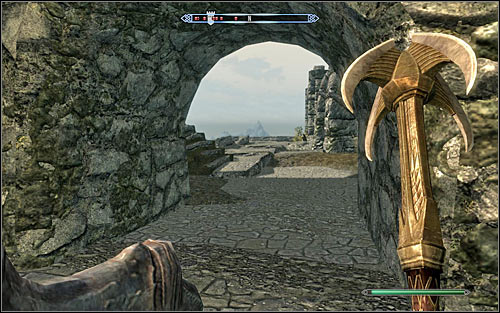 The second way into the fort is from the back, from the fort's south side (the above screen) - The Battle for Fort Sungard - Stormcloack Rebellion Quests - The Elder Scrolls V: Skyrim - Game Guide and Walkthrough