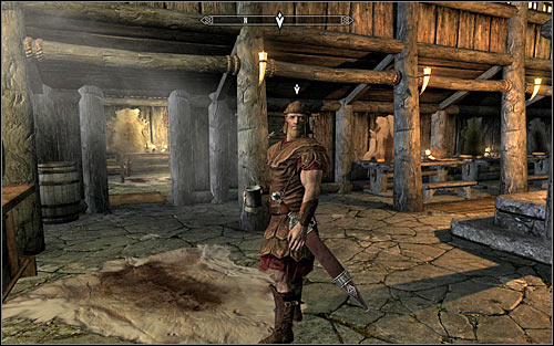 If you failed to persuade either of the innkeepers to tell you anything about the courier, or you simply want to avoid bloodshed, you can stay at the inn, fast forward time and wait for the Imperial Courier to arrive (the above screen) - A False Front - Stormcloack Rebellion Quests - The Elder Scrolls V: Skyrim - Game Guide and Walkthrough