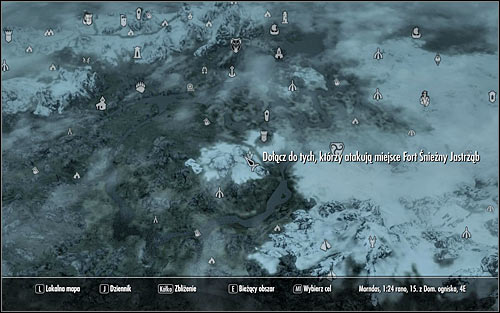 Open the world map and you'll see that the allied forces are waiting some distance away from Fort Snowhawk (the above screen), so I don't recommend using Fast Travel - Battle for Fort Snowhawk - Stormcloack Rebellion Quests - The Elder Scrolls V: Skyrim - Game Guide and Walkthrough