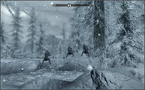 When you reach your destination, look around for the Stormcloak soldiers (the above screen) - The Battle for fort Hraggstad - Stormcloack Rebellion Quests - The Elder Scrolls V: Skyrim - Game Guide and Walkthrough