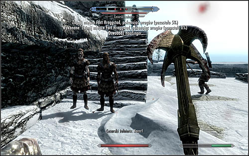 No matter the tactic, try to eliminate enemy soldiers as they come, because the game will be sending them your way quite reguralry - The Battle for fort Hraggstad - Stormcloack Rebellion Quests - The Elder Scrolls V: Skyrim - Game Guide and Walkthrough