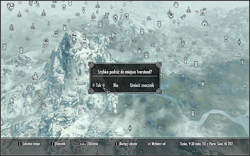 As the game progresses you'll be unlocking tons of new locations (also those you only pass by) and you should remember that the game allows to quickly return to them based on the fast travel feature - Exploration - Hints - The Elder Scrolls V: Skyrim - Game Guide and Walkthrough