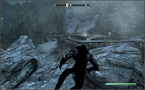 Once the main character has transformed himself into a werewolf he is stripped of all weapons and armors and this means that he can rely only on his claw attacks - Lycanthropy - Hints - The Elder Scrolls V: Skyrim - Game Guide and Walkthrough