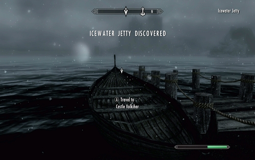 Nearby Northwatch Keep you will find a small harbour, where the Icewater Jetty is waiting for you - Bloodline - Beginning - The Elder Scrolls V: Skyrim - Dawnguard - Game Guide and Walkthrough