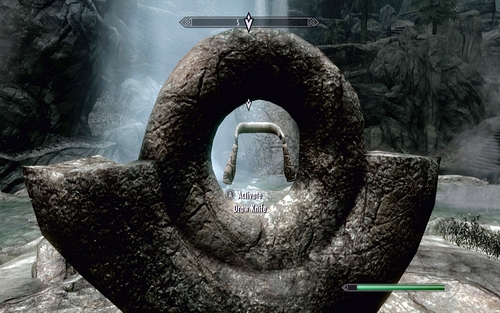 After heading inside, climb onto the rock on the left and afterwards head to the other side of the fallen trunk - Unseen Visions - Vampire Lord path - The Elder Scrolls V: Skyrim - Dawnguard - Game Guide and Walkthrough
