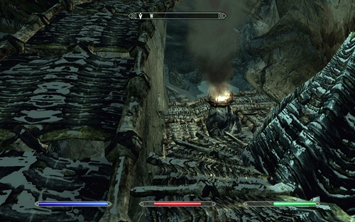 At the very bottom you will find a tunnel which will lead you to the shrine - Touching The Sky - p. 3 - Vampire Lord path - The Elder Scrolls V: Skyrim - Dawnguard - Game Guide and Walkthrough