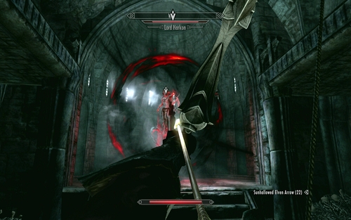 During the fight, Lord Harkon will be using a couple skills - Touching The Sky - p. 4 - Vampire Lord path - The Elder Scrolls V: Skyrim - Dawnguard - Game Guide and Walkthrough