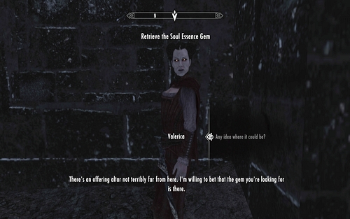 The woman will also tell you where the gem in which the part of your soul is trapped can be found, assuming you didn't want to change into a vampire - Beyond Death - p. 2 - Dawnguard path - The Elder Scrolls V: Skyrim - Dawnguard - Game Guide and Walkthrough