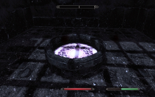 Defeat small skeletons groups inside and find a purple teleport - Beyond Death - p. 2 - Dawnguard path - The Elder Scrolls V: Skyrim - Dawnguard - Game Guide and Walkthrough