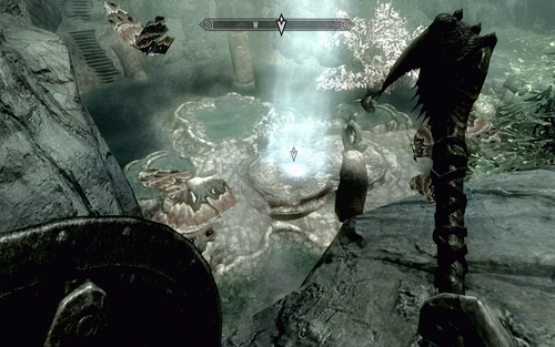 Afterwards return below and stand in the pillar of light found there - Unseen Visions - Dawnguard path - The Elder Scrolls V: Skyrim - Dawnguard - Game Guide and Walkthrough