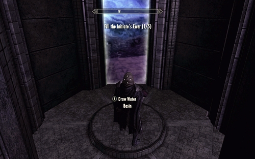 Speak with the ghost, draw water and go through the gate to the Forgotten Vale - Touching The Sky - p. 2 - Dawnguard path - The Elder Scrolls V: Skyrim - Dawnguard - Game Guide and Walkthrough