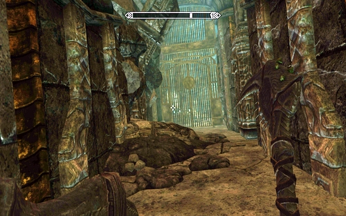 At the end of the tunnel you will see a moving gate - Lost to the Ages - p. 1 - Mutual side missions - The Elder Scrolls V: Skyrim - Dawnguard - Game Guide and Walkthrough