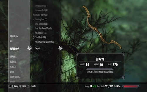 It's quite a good weapon, as it lets you shoot 30% faster than with other bows - Lost to the Ages - p. 1 - Mutual side missions - The Elder Scrolls V: Skyrim - Dawnguard - Game Guide and Walkthrough