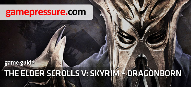This guide to contains a thorough and checked compendium containing All the information you need on The Elder Scrolls V: Skyrim - Dragonborn - The Elder Scrolls V: Skyrim - Dragonborn - Game Guide and Walkthrough