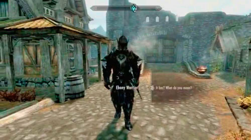 After reaching level 80, in one of the cities you should be approach by a peculiar character - the Ebony Warrior - Ebony Warrior - Side missions - Others - The Elder Scrolls V: Skyrim - Dragonborn - Game Guide and Walkthrough