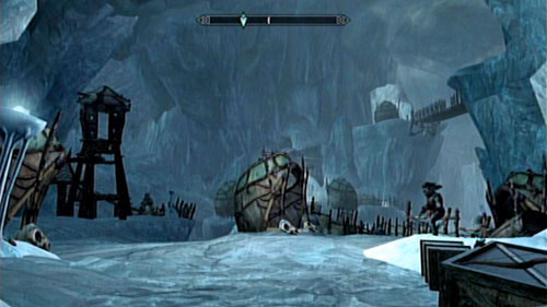 Stand in front of the throne on which the skeleton of Karstaag rests and place the skull found in the Glacial Cave on it - Karstaag - Unmarked missions - The Elder Scrolls V: Skyrim - Dragonborn - Game Guide and Walkthrough