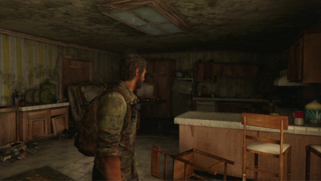 After you reach a derelict flat, search through the kitchen drawers to the right - Beyond the Wall (text & map) - The Quarantine Zone - The Last of Us - Game Guide and Walkthrough