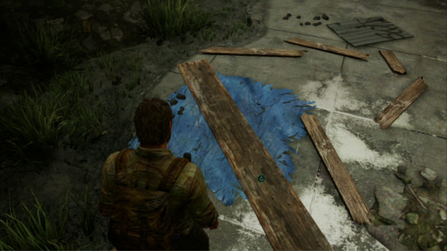 To get to the other side, you need to jump down and carry a plank over to Tess - Beyond the Wall (text & map) - The Quarantine Zone - The Last of Us - Game Guide and Walkthrough