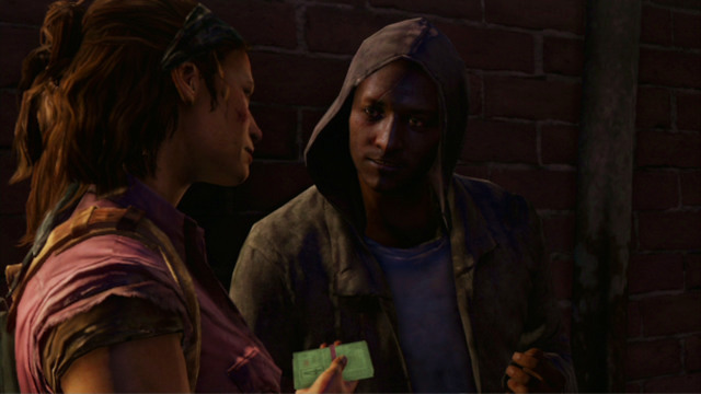 There, Tess will bribe the guard to obtain valuable information - The Slum (text & map) - The Quarantine Zone - The Last of Us - Game Guide and Walkthrough