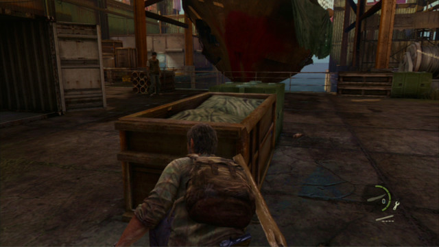 Now, you only need to deal with three other enemies inside the warehouse - The Slum (text & map) - The Quarantine Zone - The Last of Us - Game Guide and Walkthrough