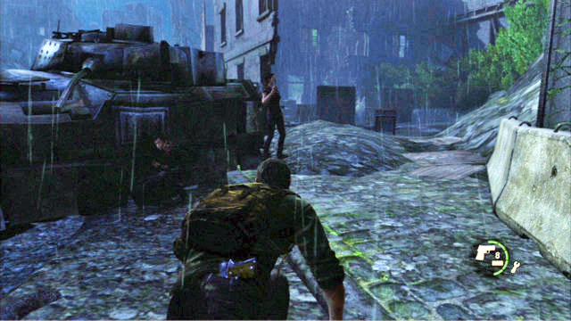 Once you are outside again, follow Tess to the right - Outside - The Outskirts - The Last of Us - Game Guide and Walkthrough