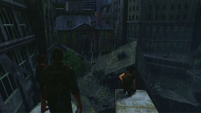 This way you will reach the edge of a small void, where Tess will show you the Capitol Building (L3) - Downtown (text & maps) - The Outskirts - The Last of Us - Game Guide and Walkthrough
