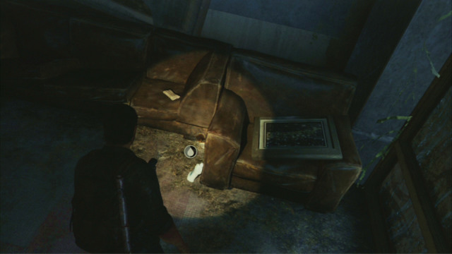 Behind the door, you can find many useful items so, you'd better give a good searching through to the room - Downtown (text & maps) - The Outskirts - The Last of Us - Game Guide and Walkthrough