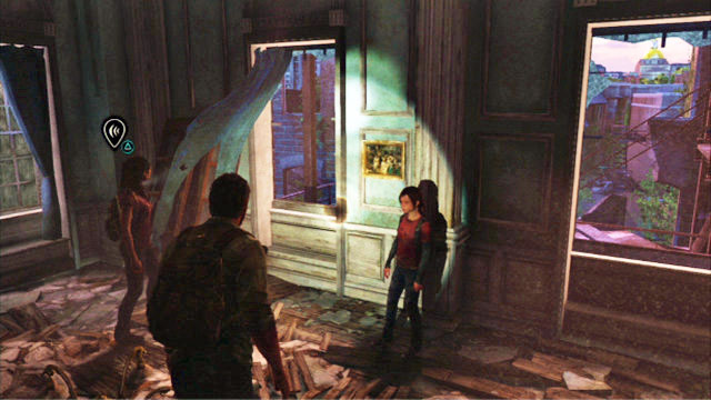 After the last one of the zombies dies, approach the broken window in the corner of the room - The Museum - The Outskirts - The Last of Us - Game Guide and Walkthrough