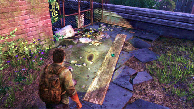 Once you get there, find a plank and pick it up by pressing the triangle - The Museum - The Outskirts - The Last of Us - Game Guide and Walkthrough