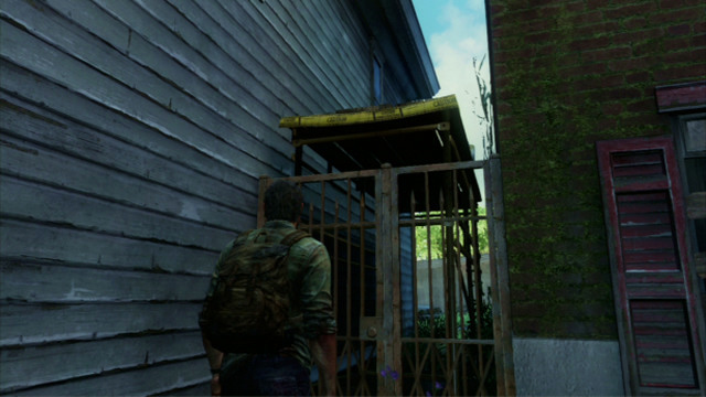 In the right corner of this location, you should notice a locked grate - The Capitol Building (text & maps) - The Outskirts - The Last of Us - Game Guide and Walkthrough