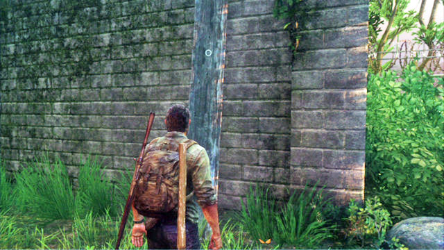 Behind a small building there should be a wooden board leaning against the wall - The Woods - Bills Town - The Last of Us - Game Guide and Walkthrough