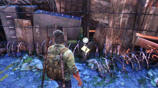 As you walk ahead, you will approach a large barricade - The Woods - Bills Town - The Last of Us - Game Guide and Walkthrough