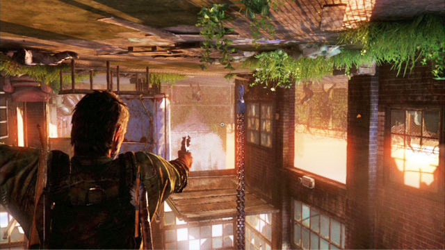 As you keep firing at the enemies, you do not need to worry about the ammo because, the girl will be supplying you with new clips but, you need to remember to reload - The Woods - Bills Town - The Last of Us - Game Guide and Walkthrough
